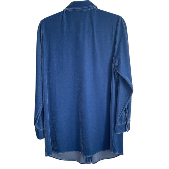 Soft Surroundings Blue Velvet Tunic - Picture 5 of 12